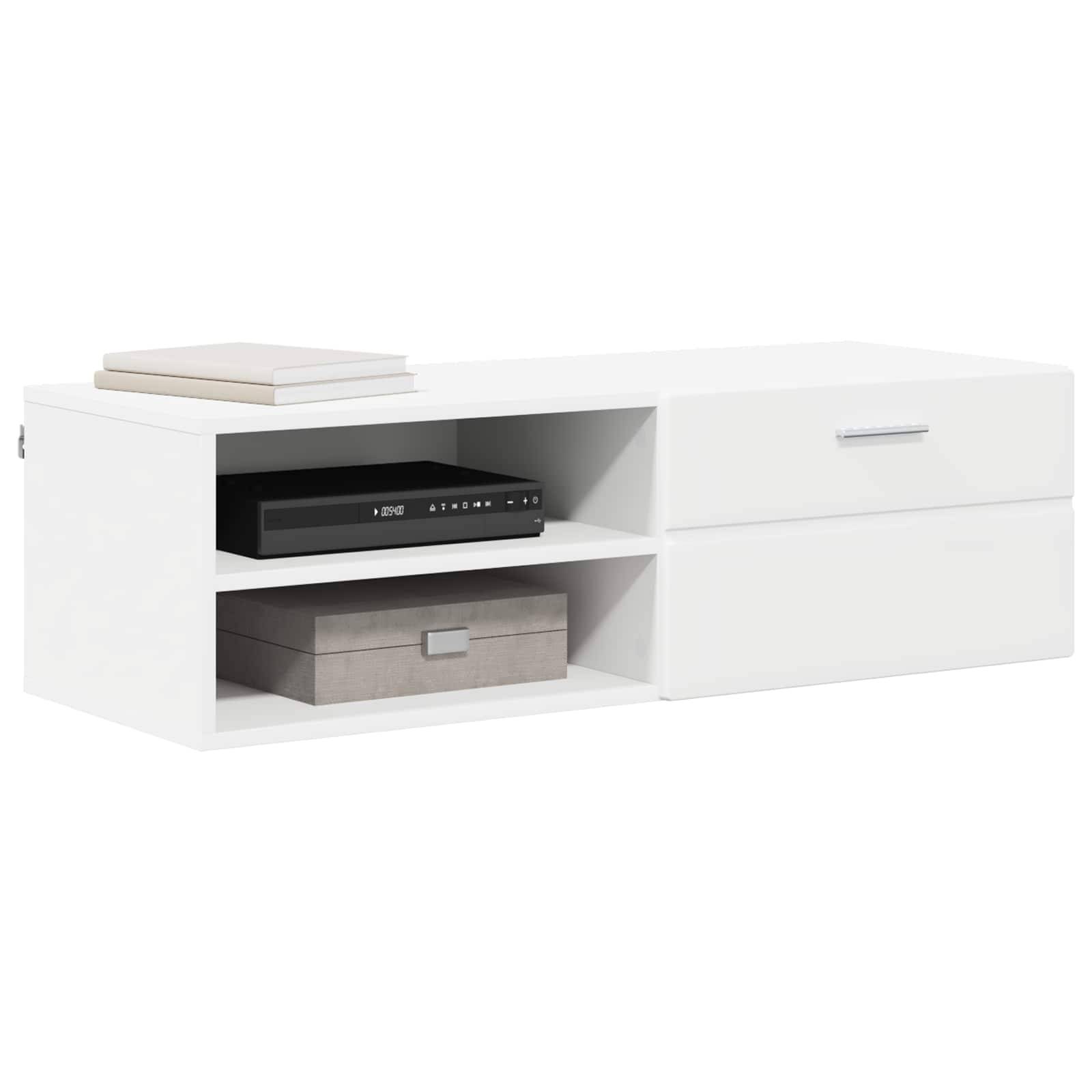 vidaXL Holzschrank Wandmontiert Weiß 100,5 x 39 x 30 cm Holzwerkstoff
