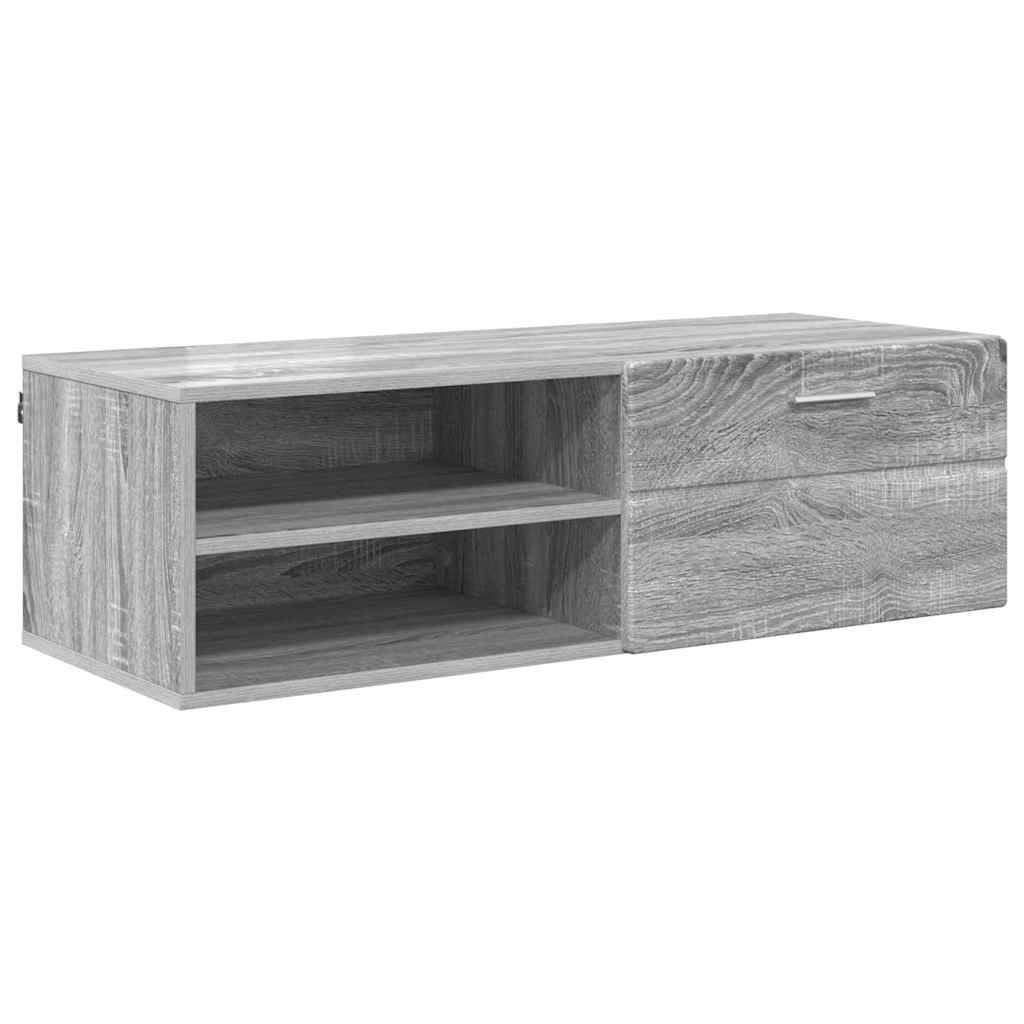 vidaXL Holzschrank Graues Sonoma 100,5 x 39 x 30 cm Holzwerkstoff