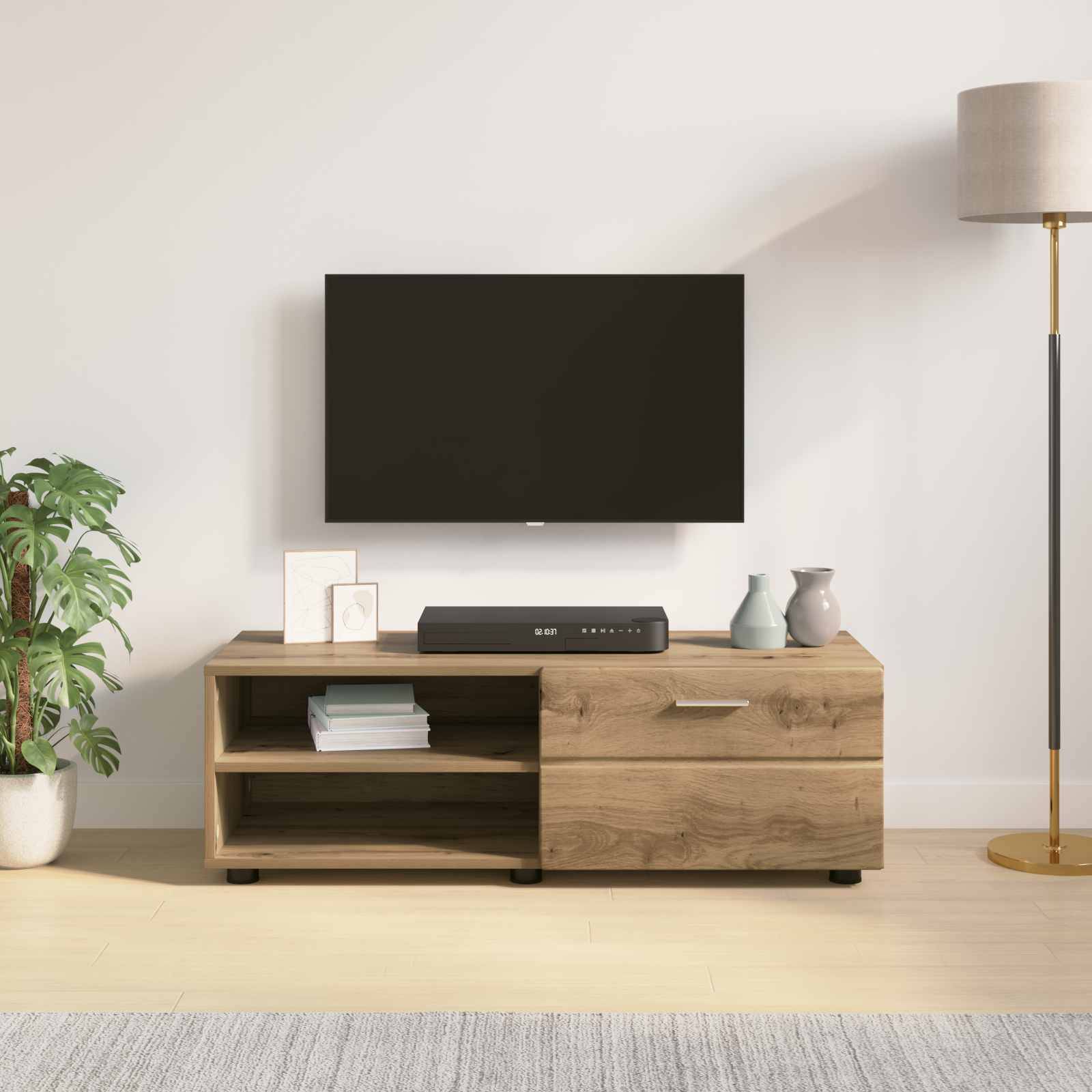 vidaXL Holzschrank Artisan-Eiche 100,5 x 39 x 30 cm Holzwerkstoff