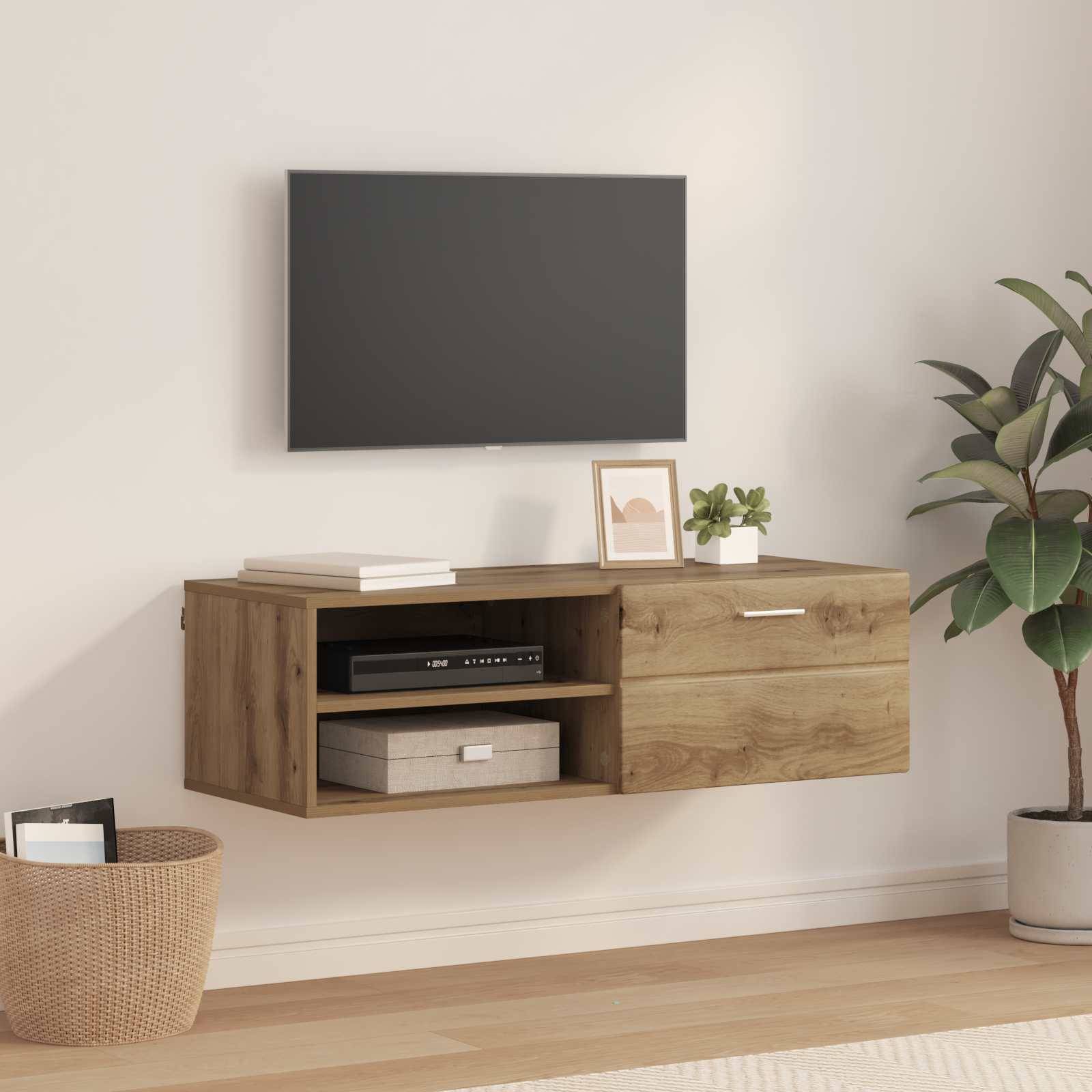 vidaXL Holzschrank Artisan-Eiche 100,5 x 39 x 30 cm Holzwerkstoff