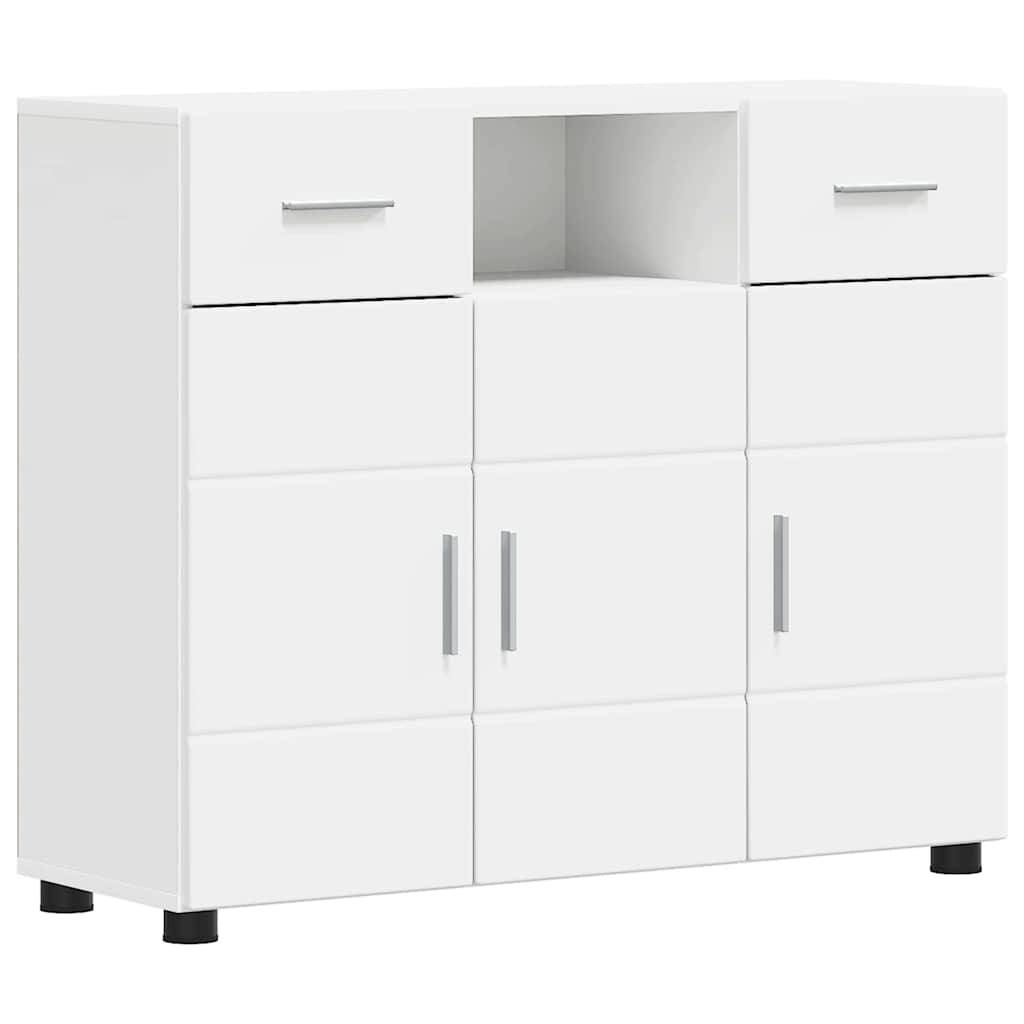 vidaXL Holzschrank mit Speicher Weiß 88,5 x 30,5 x 73 cm Holzwerkstoff