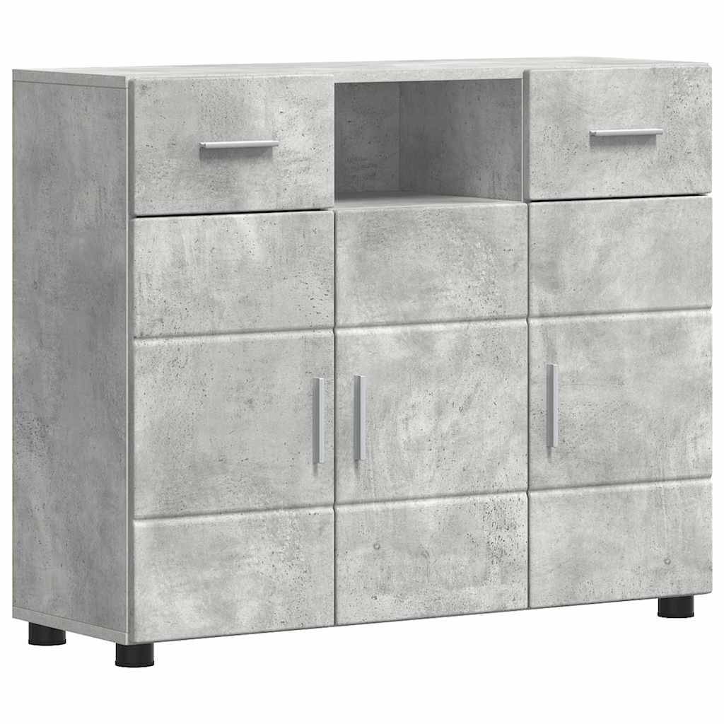 vidaXL Holzschrank Beton Grau 88,5 x 30,5 x 73 cm Holzwerkstoff