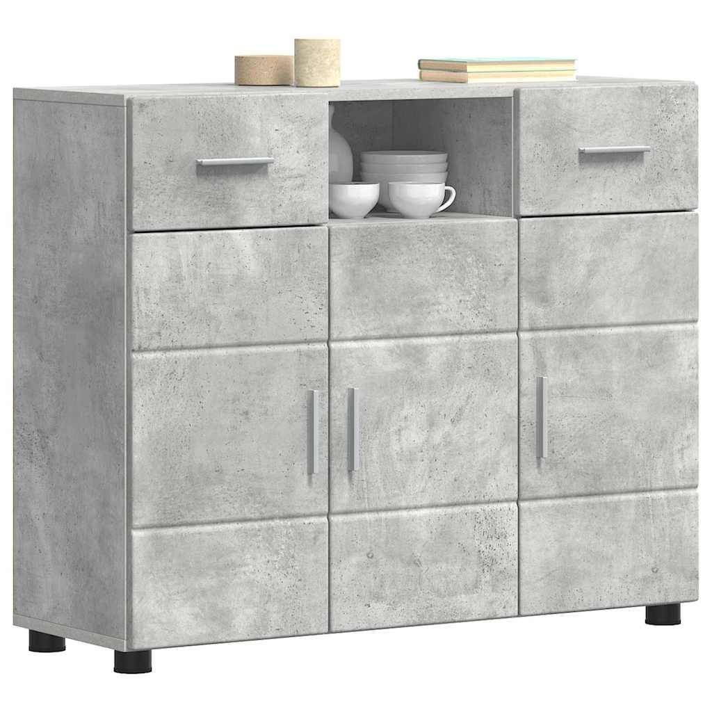 vidaXL Holzschrank Beton Grau 88,5 x 30,5 x 73 cm Holzwerkstoff