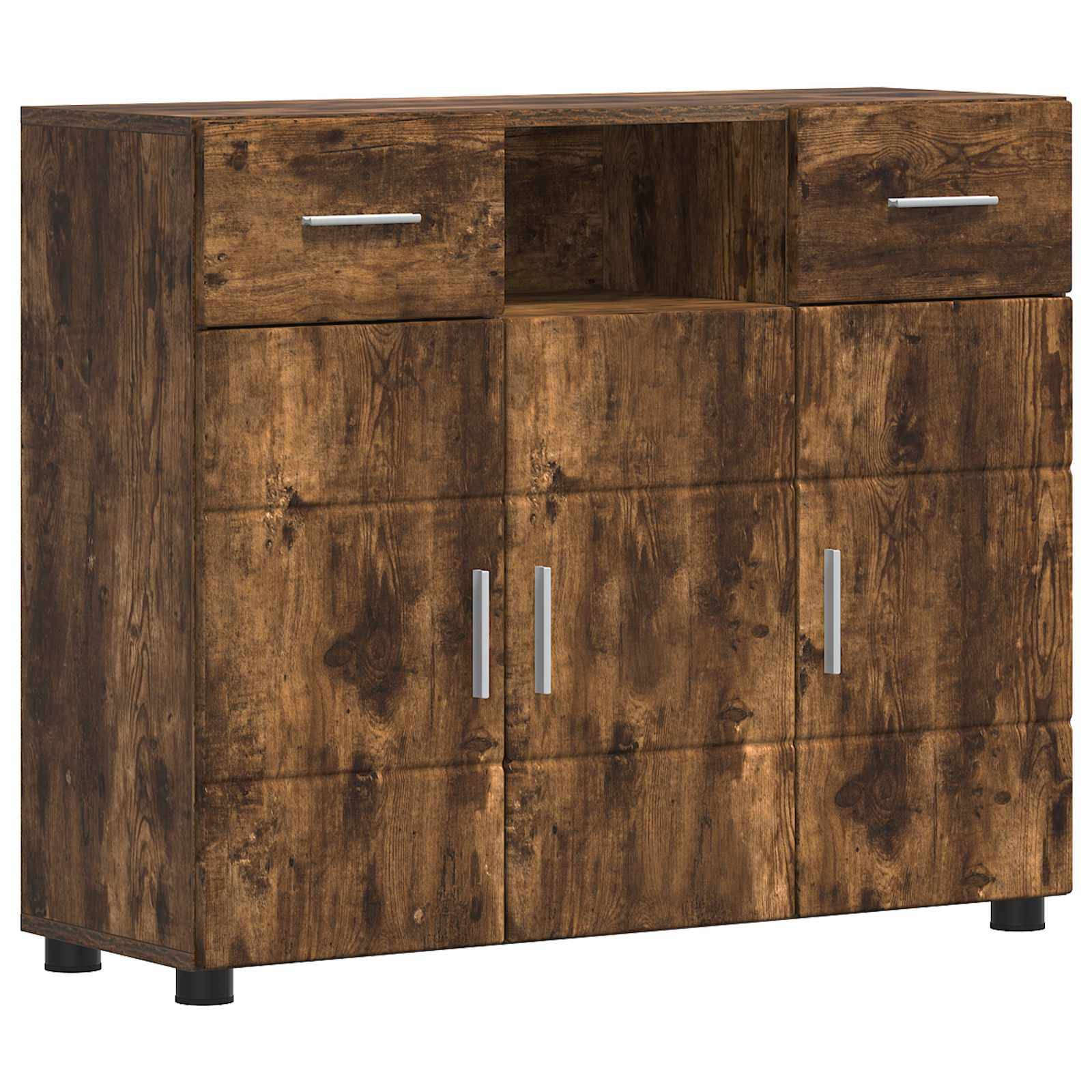 vidaXL Holzschrank Geräucherte Eiche 88,5 x 30,5 x 73 cm Holzwerkstoff