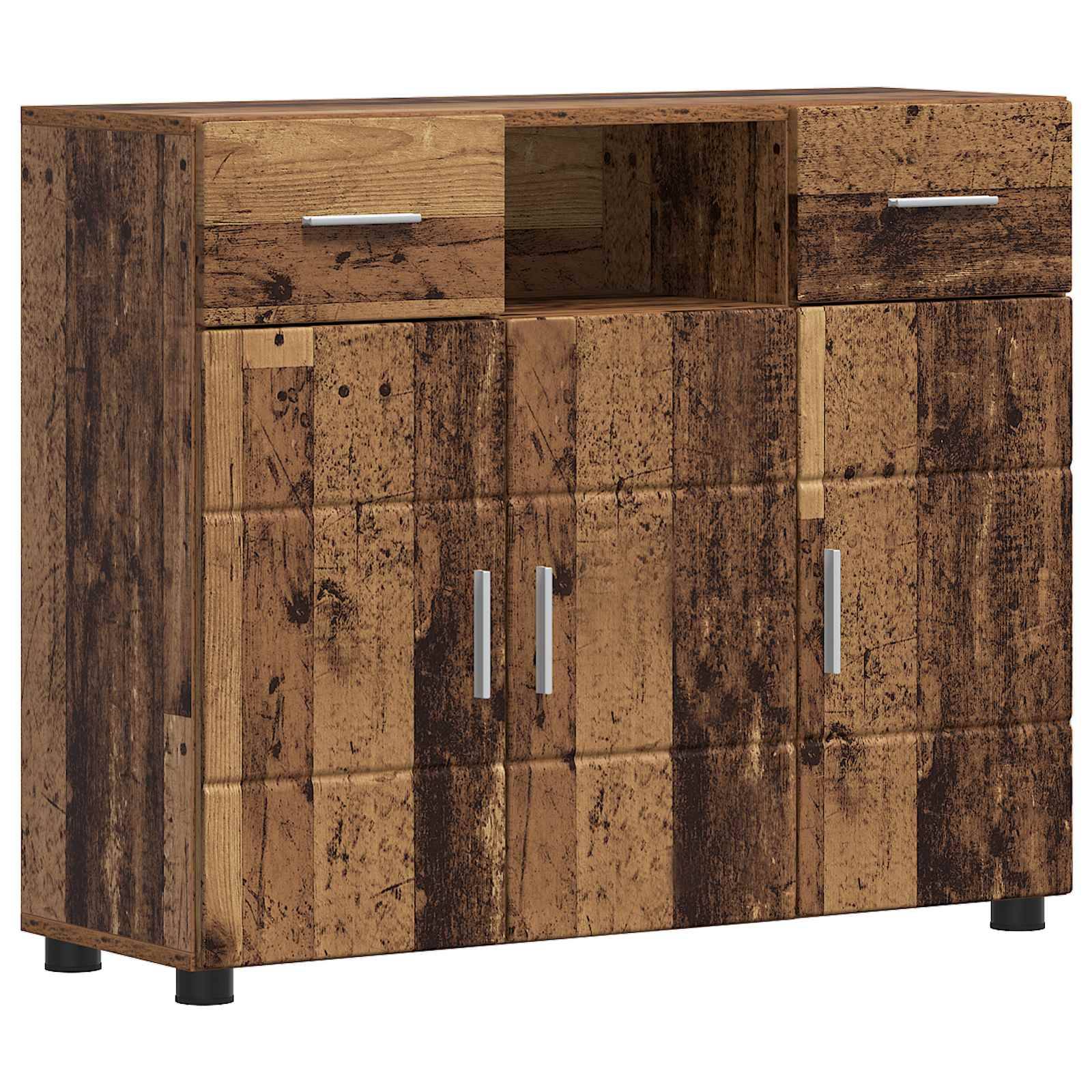 vidaXL Holzschrank Altholz 88,5 x 30,5 x 73 cm Holzwerkstoff