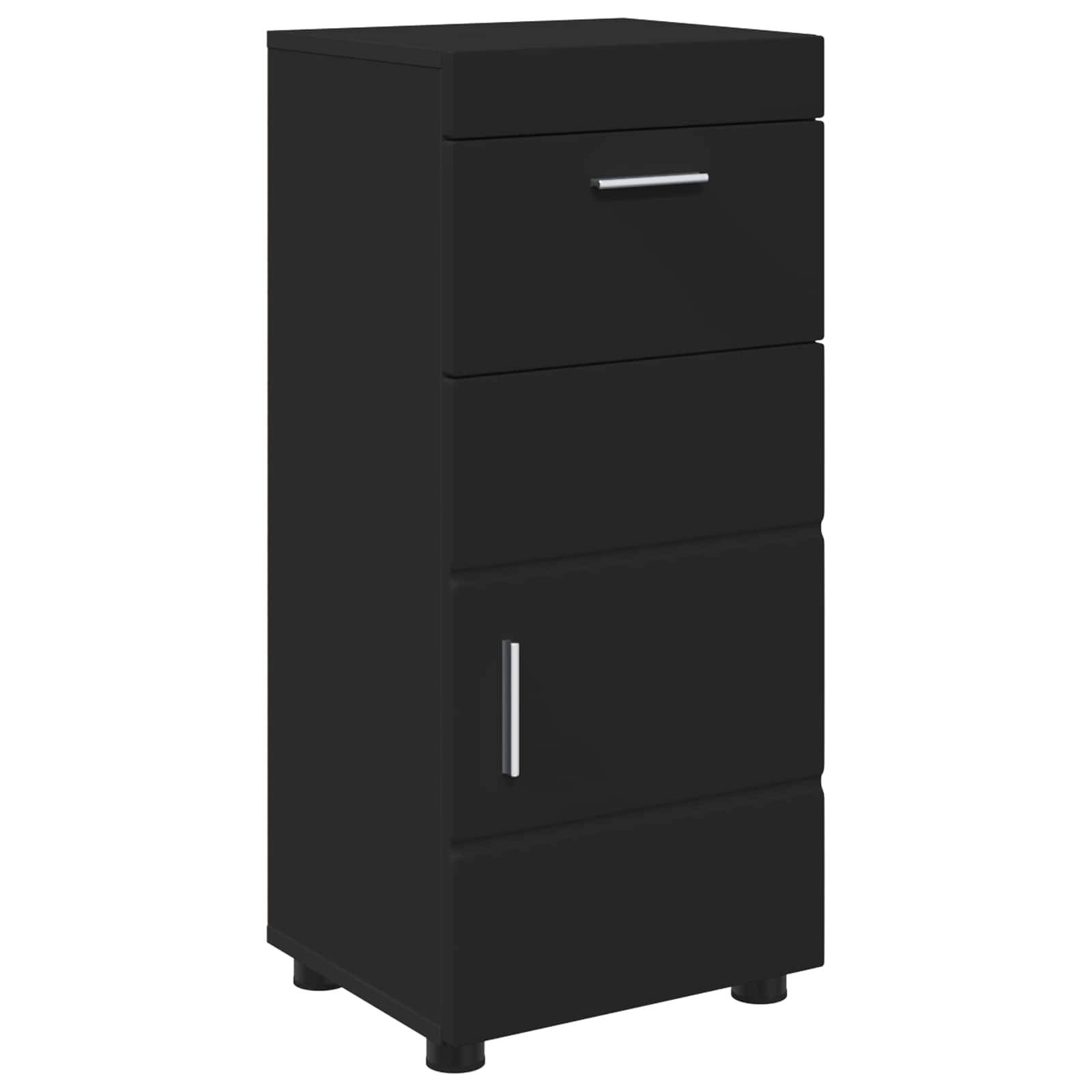 vidaXL Badezimmerschrank-Set TULUM Schwarz 37 x 31,5 x 82 cm