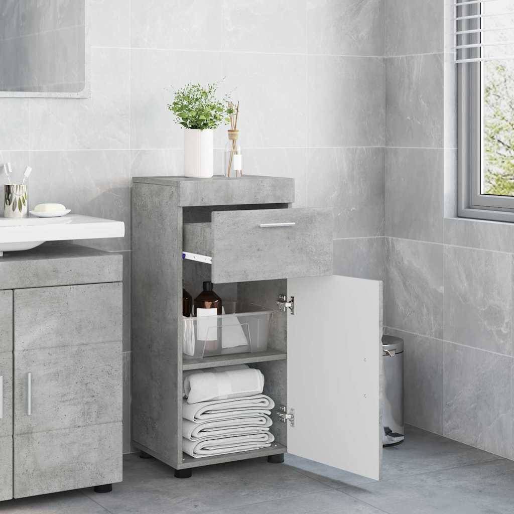 vidaXL Badezimmerschrank-Set TULUM Beton Grau 37 x 31,5 x 82 cm