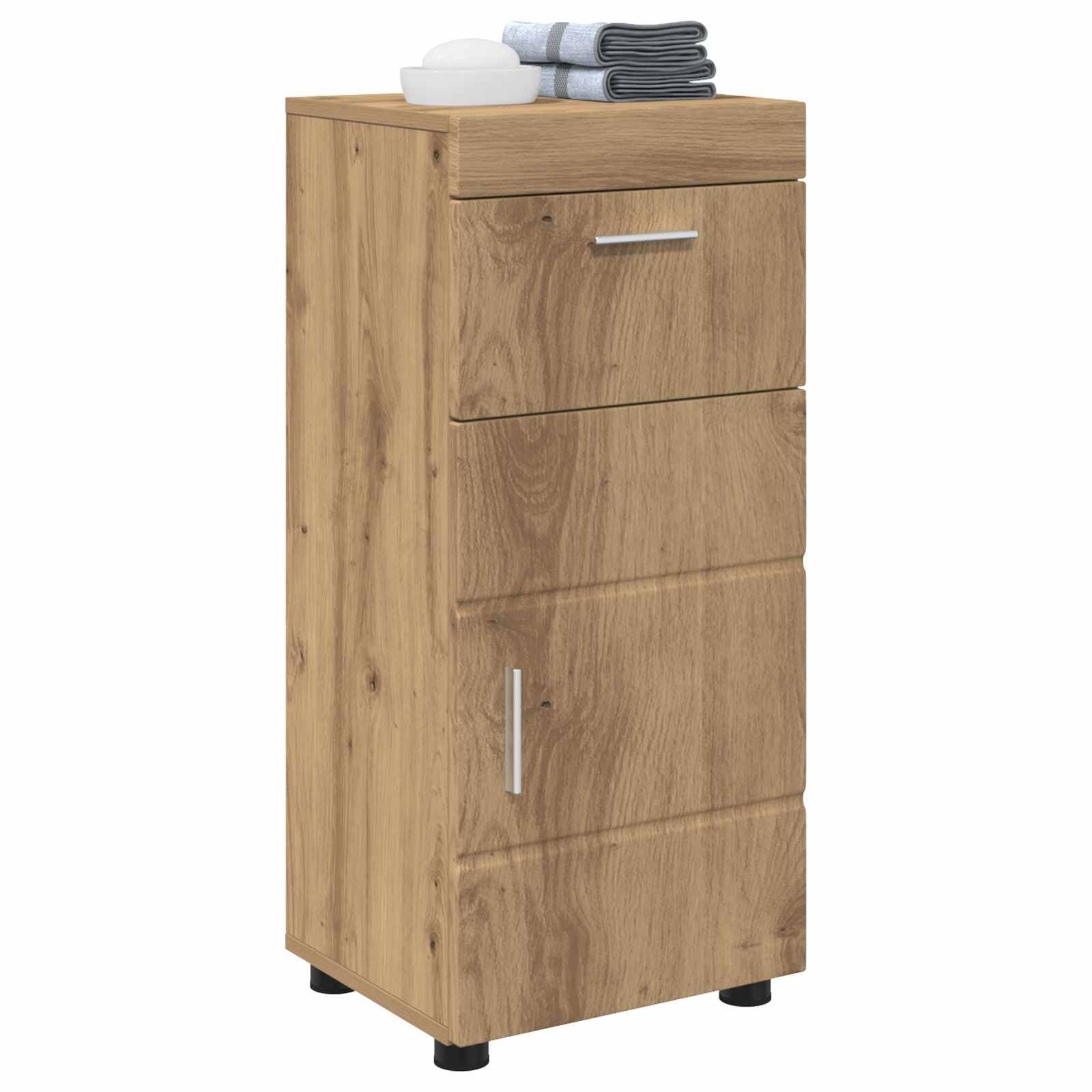 vidaXL Badezimmerschrank-Set TULUM Artisan-Eiche 37 x 31,5 x 82 cm