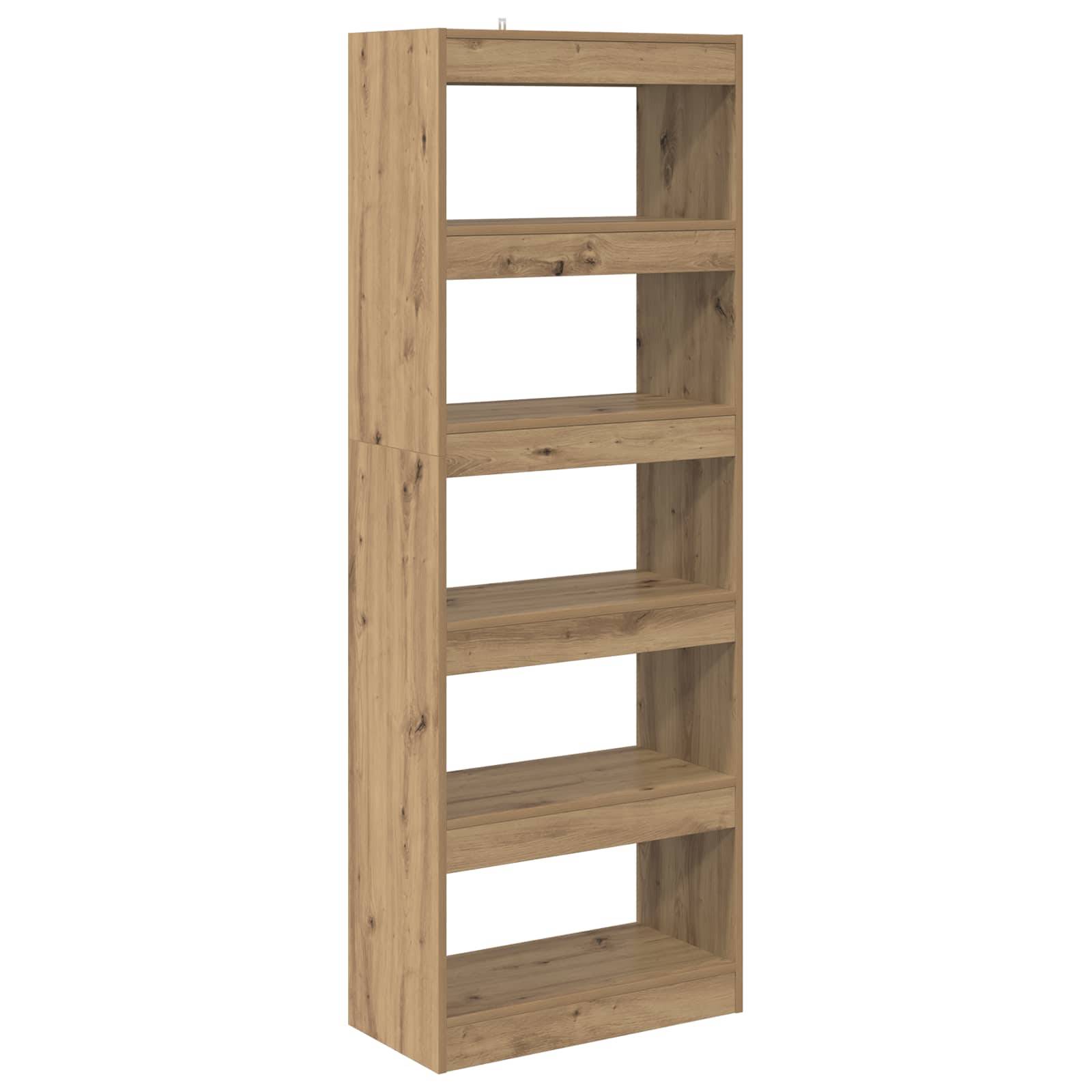vidaXL Bücherregal Artisan-Eiche 60 x 30 x 166 cm Holzwerkstoff