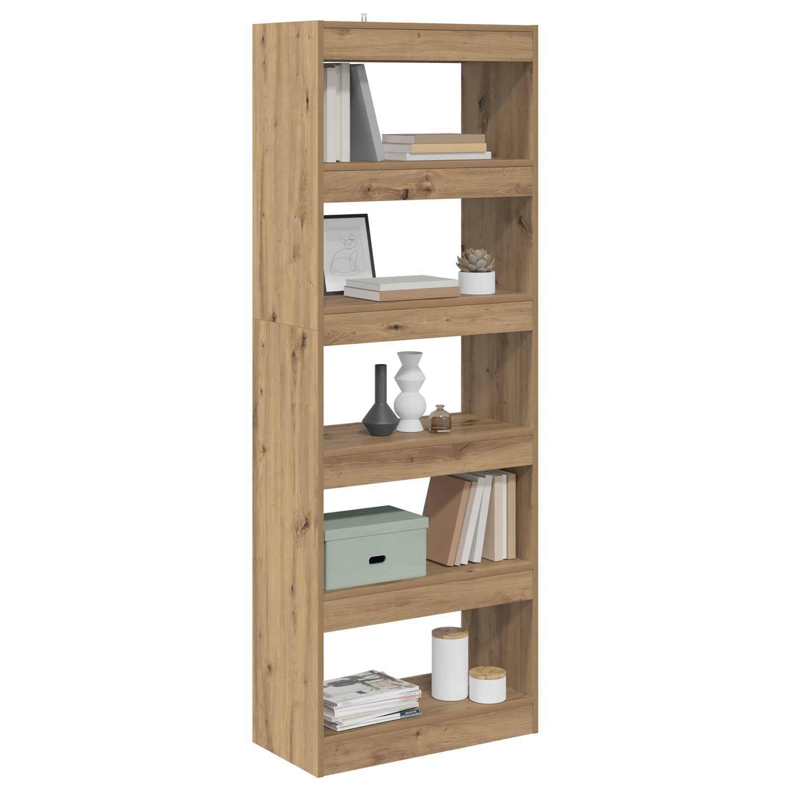 vidaXL Bücherregal Artisan-Eiche 60 x 30 x 166 cm Holzwerkstoff