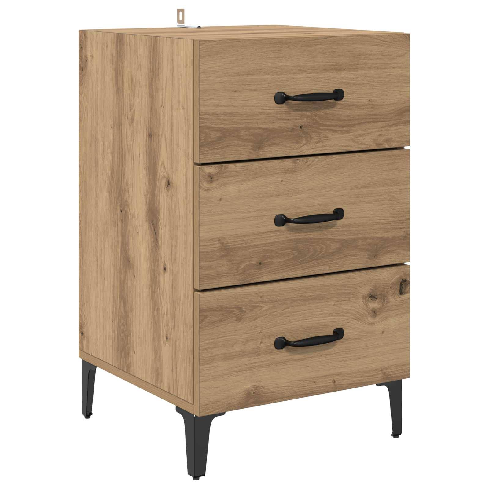 vidaXL Nachttisch Artisan-Eiche 40 x 40,5 x 66 cm Holzwerkstoff