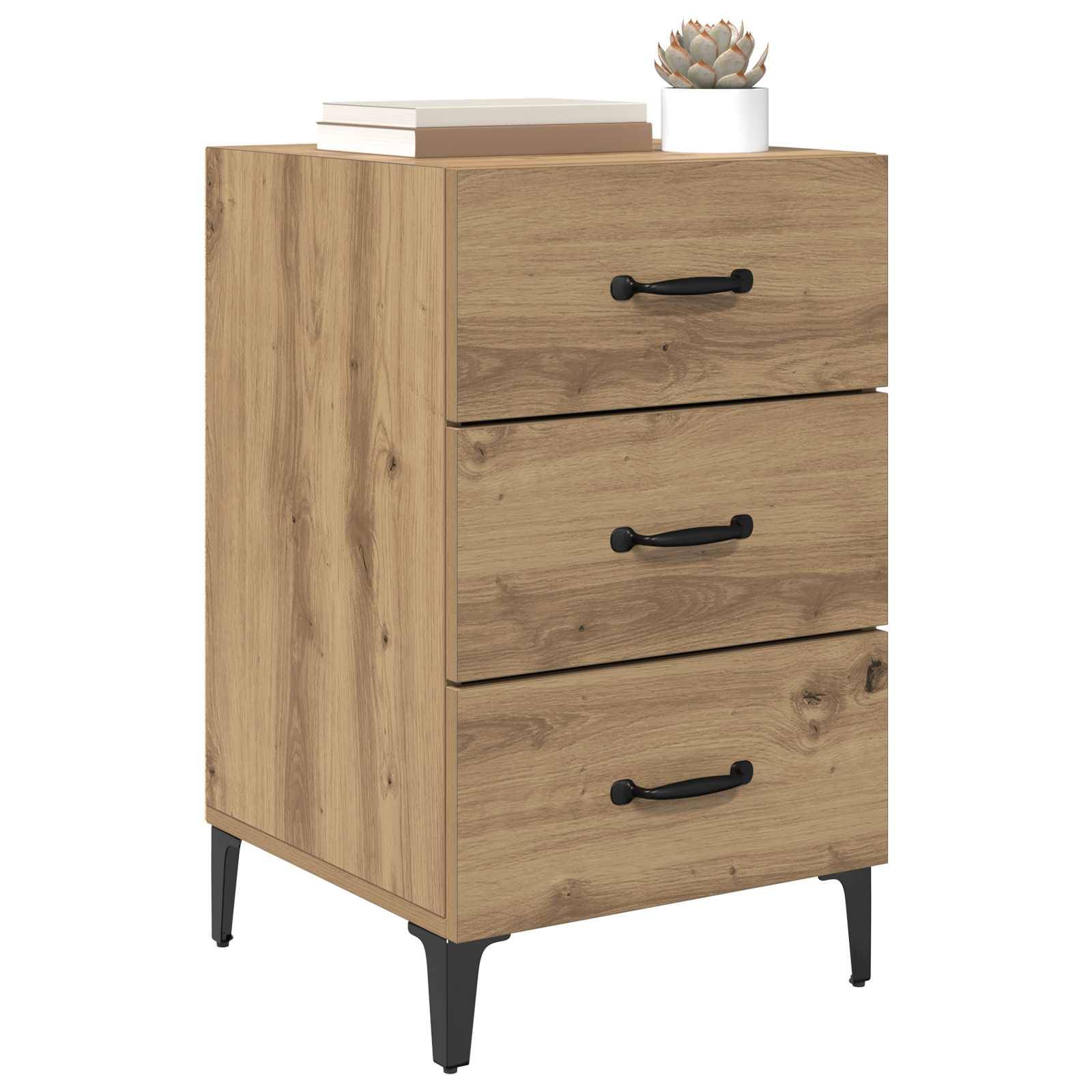 vidaXL Nachttisch Artisan-Eiche 40 x 40,5 x 66 cm Holzwerkstoff
