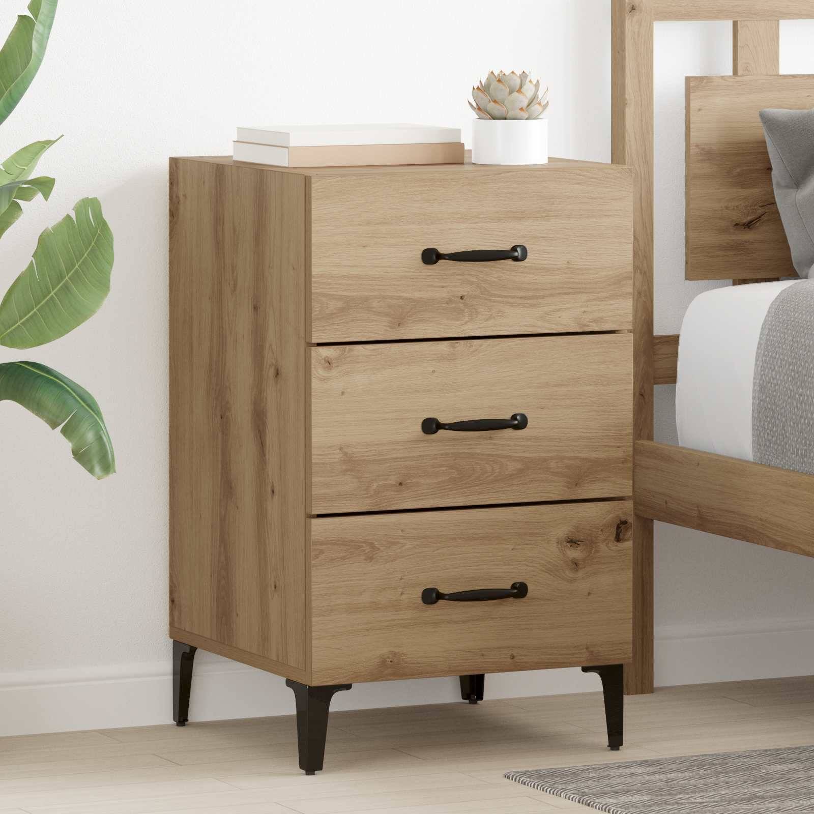 vidaXL Nachttisch Artisan-Eiche 40 x 40,5 x 66 cm Holzwerkstoff