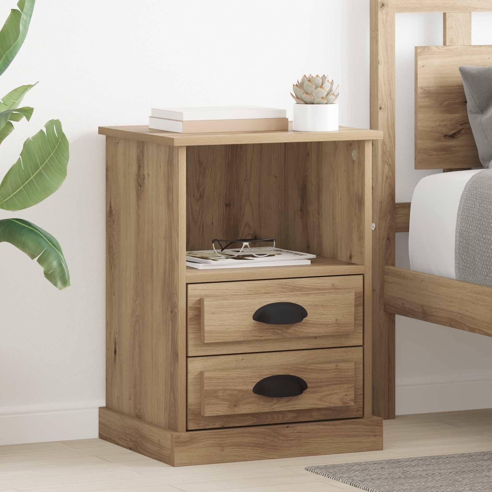 vidaXL Nachttisch Artisan-Eiche 36 x 43 x 60 cm Holzwerkstoff