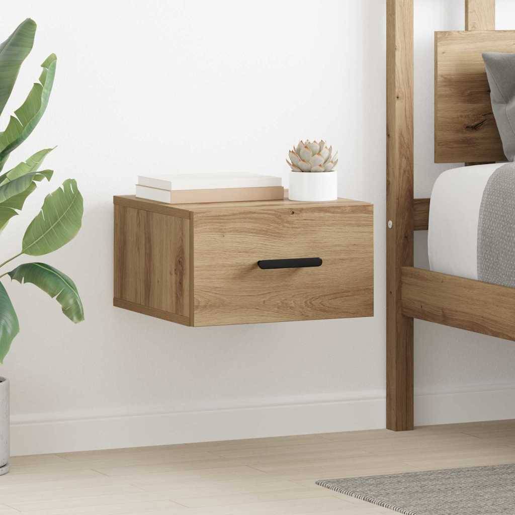 vidaXL Nachttisch 2 pcs Artisan-Eiche 35 x 35 x 20 cm Holzwerkstoff