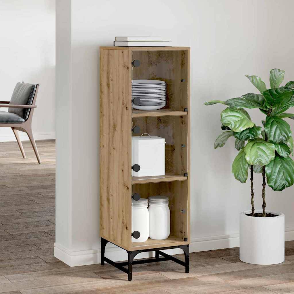 vidaXL Sideboard Artisan-Eiche 35 x 37 x 117 cm