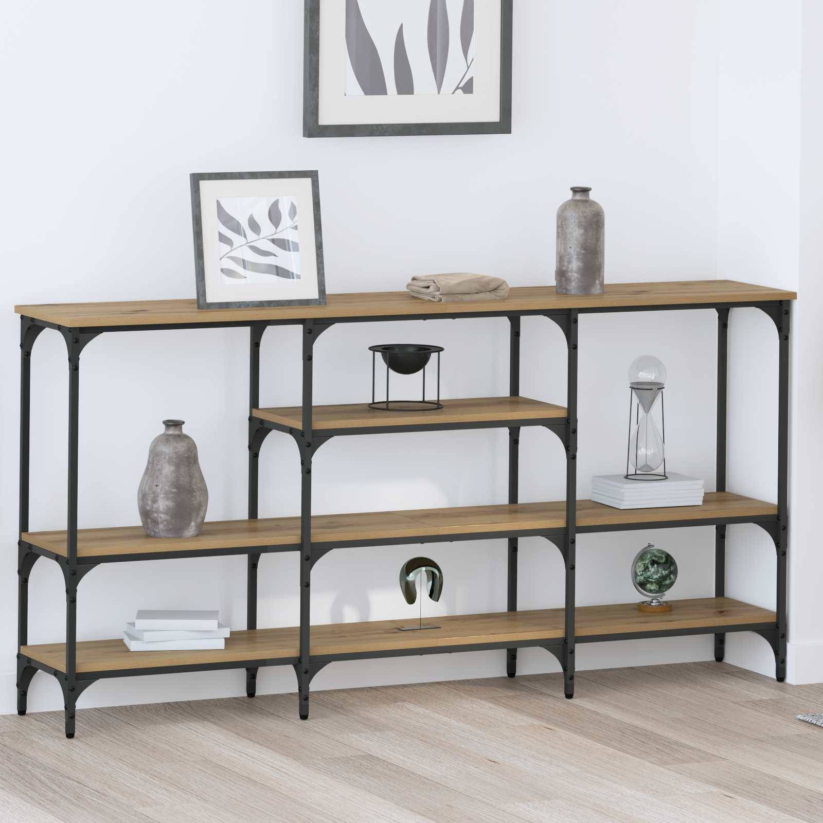 vidaXL Konsolentisch Artisan-Eiche 160 x 29 x 80 cm Holzwerkstoff
