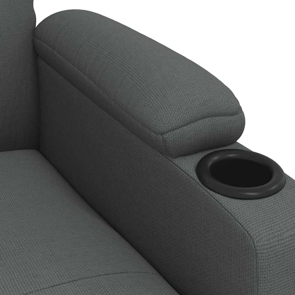 vidaXL Relaxsessel, Stoff, Dunkelgrau