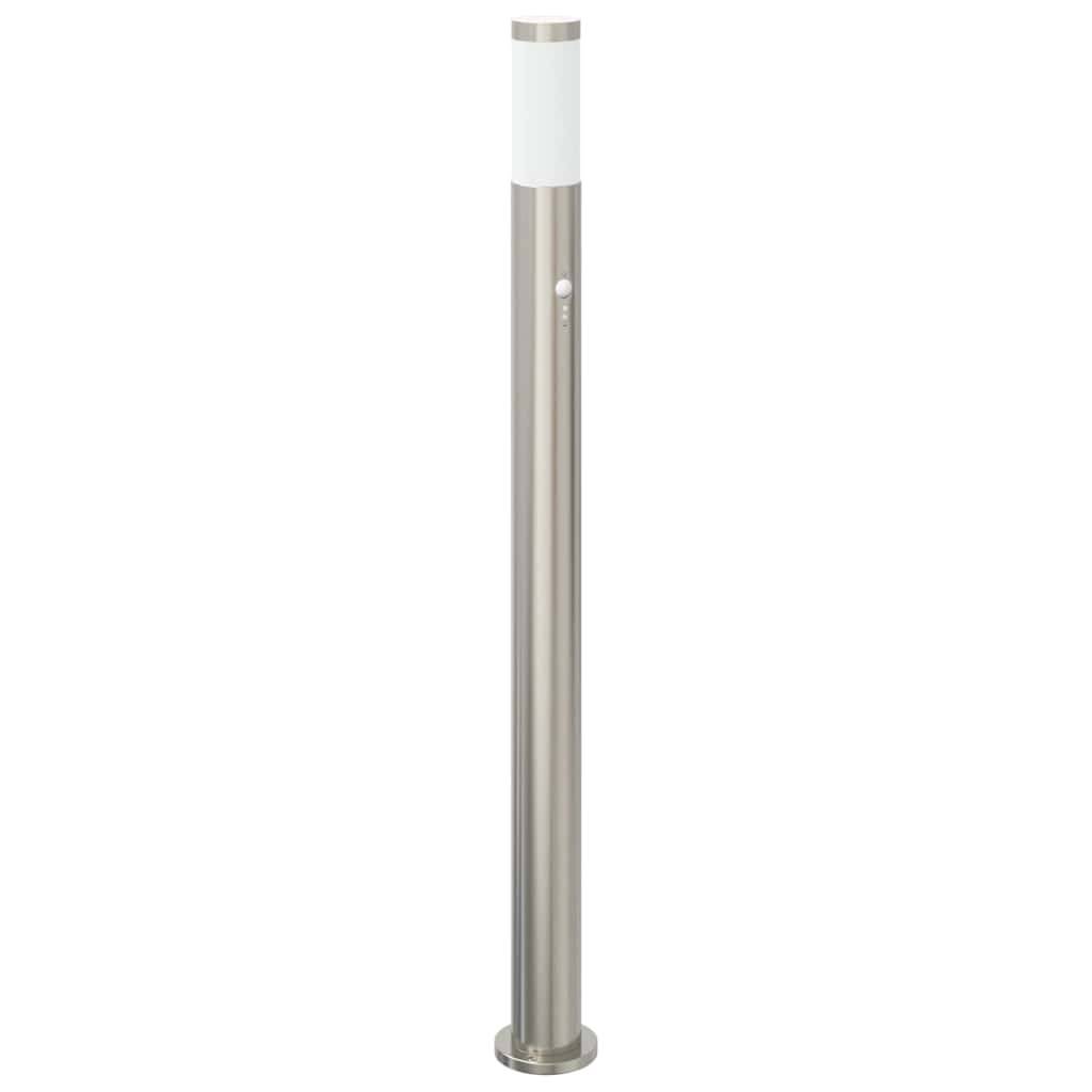 vidaXL Pollerleuchte mit Sensor 110 cm Edelstahl IP44