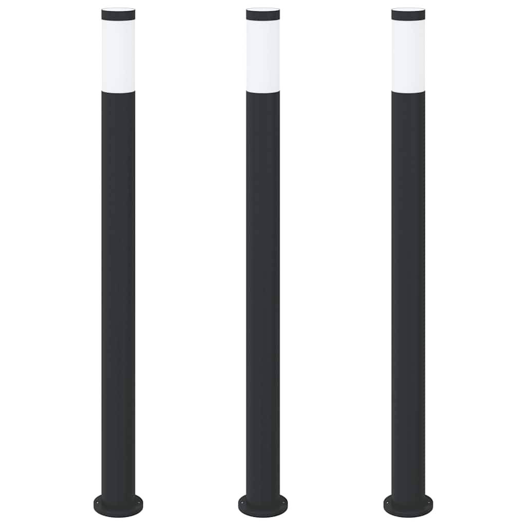 vidaXL Pollerleuchten 3er 110 cm Edelstahl IP44