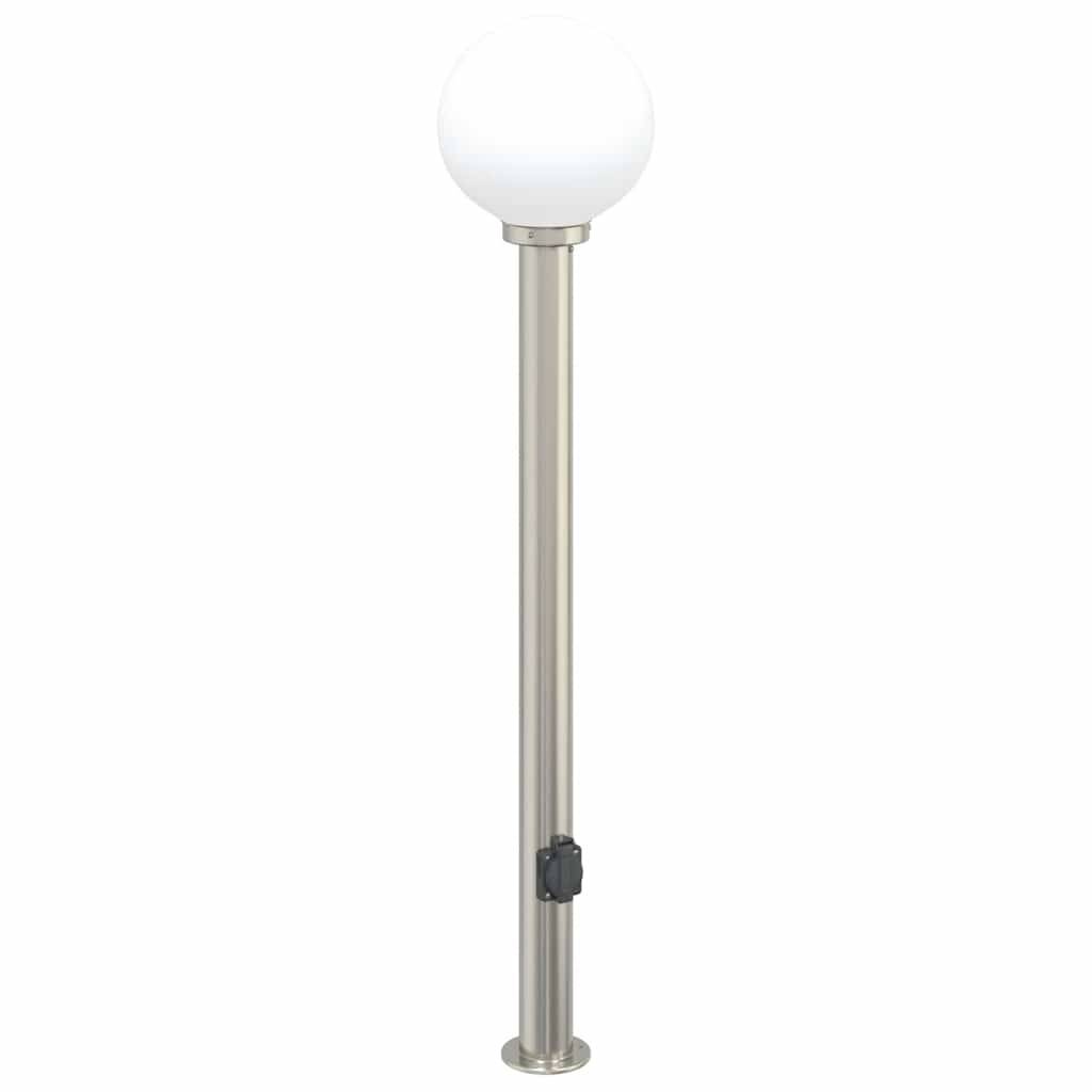 vidaXL Pollerleuchte mit Auslass 120 cm Edelstahl IP44
