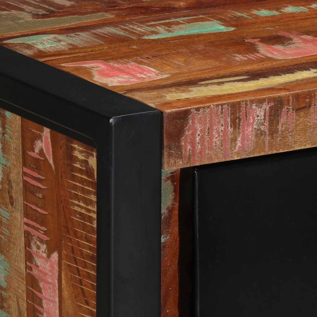 vidaXL Schubladenschrank Mehrfarbig 50x35x70 cm Massivholz Altholz