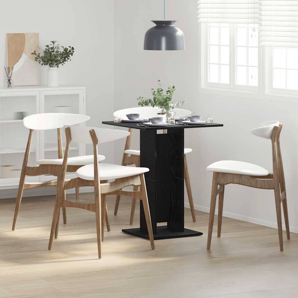 vidaXL Bistrotisch Schwarze Eiche 60x60x75 cm Holzwerkstoff