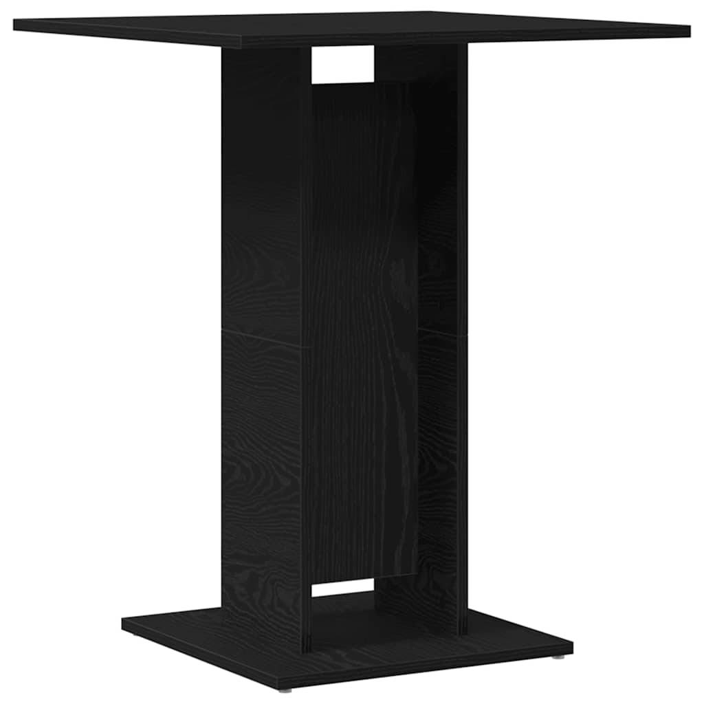 vidaXL Bistrotisch Schwarze Eiche 60x60x75 cm Holzwerkstoff