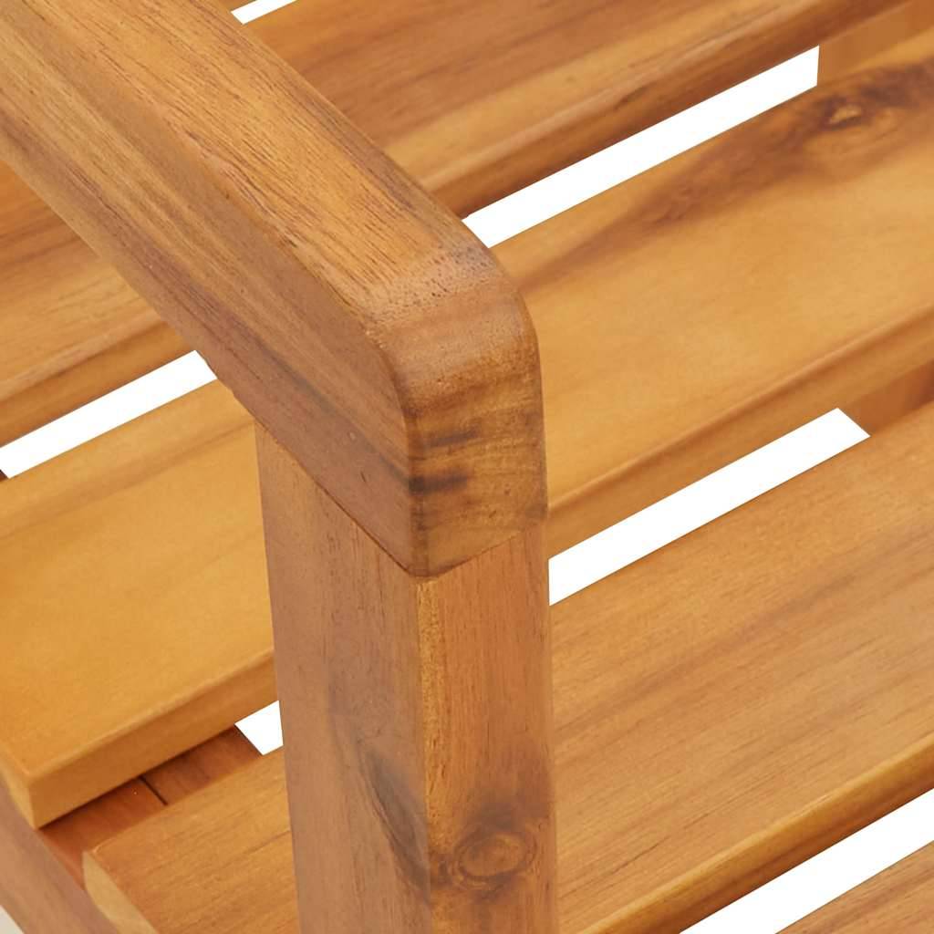 vidaXL 3-teiliges Garten-Ess-Set aus Massivholz Akazie