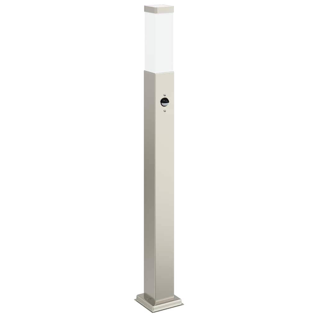vidaXL Pollerleuchte mit Sensor 80 cm Edelstahl IP44