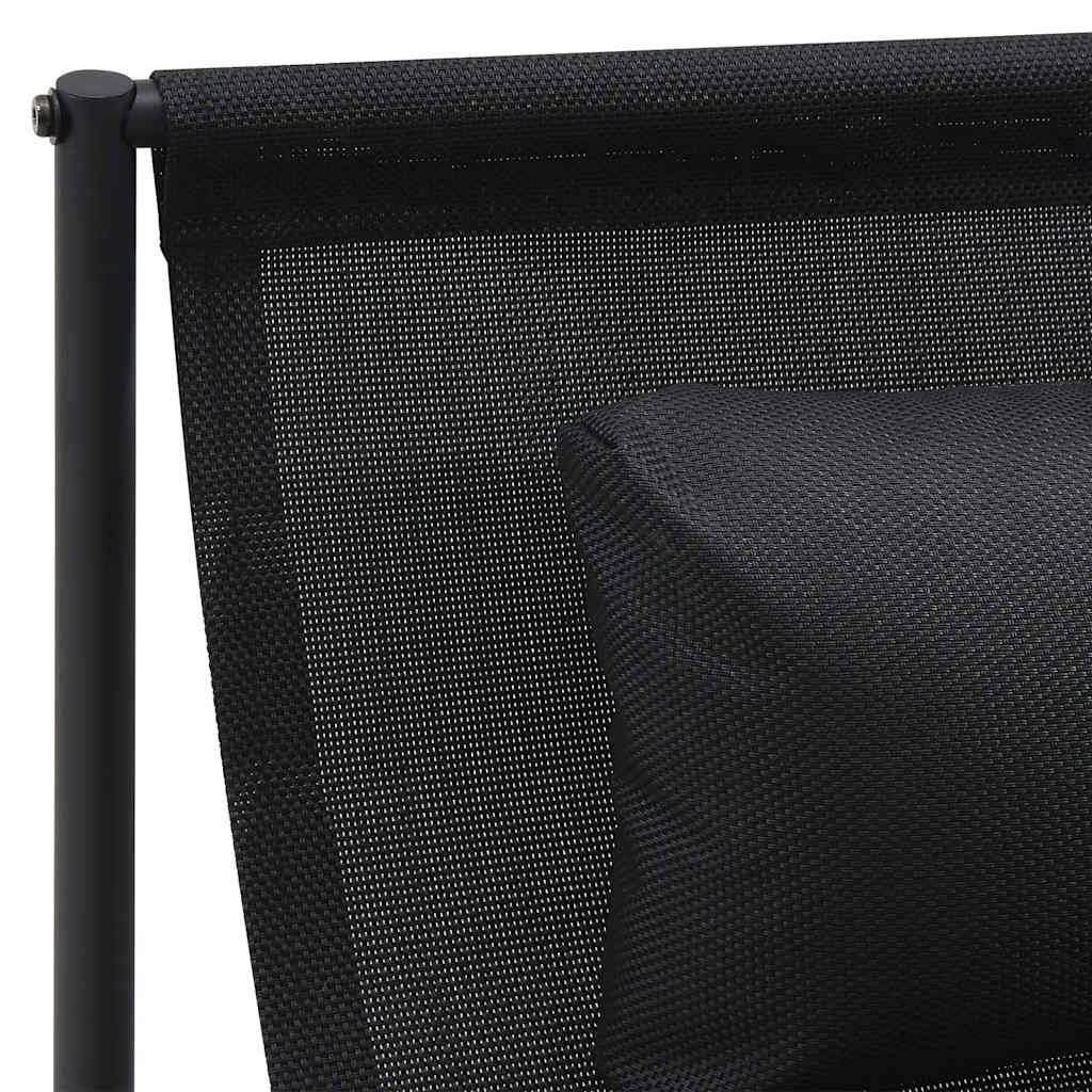 vidaXL Gartenliege Anthrazit 87x74x73 cm Stahl und Textilene