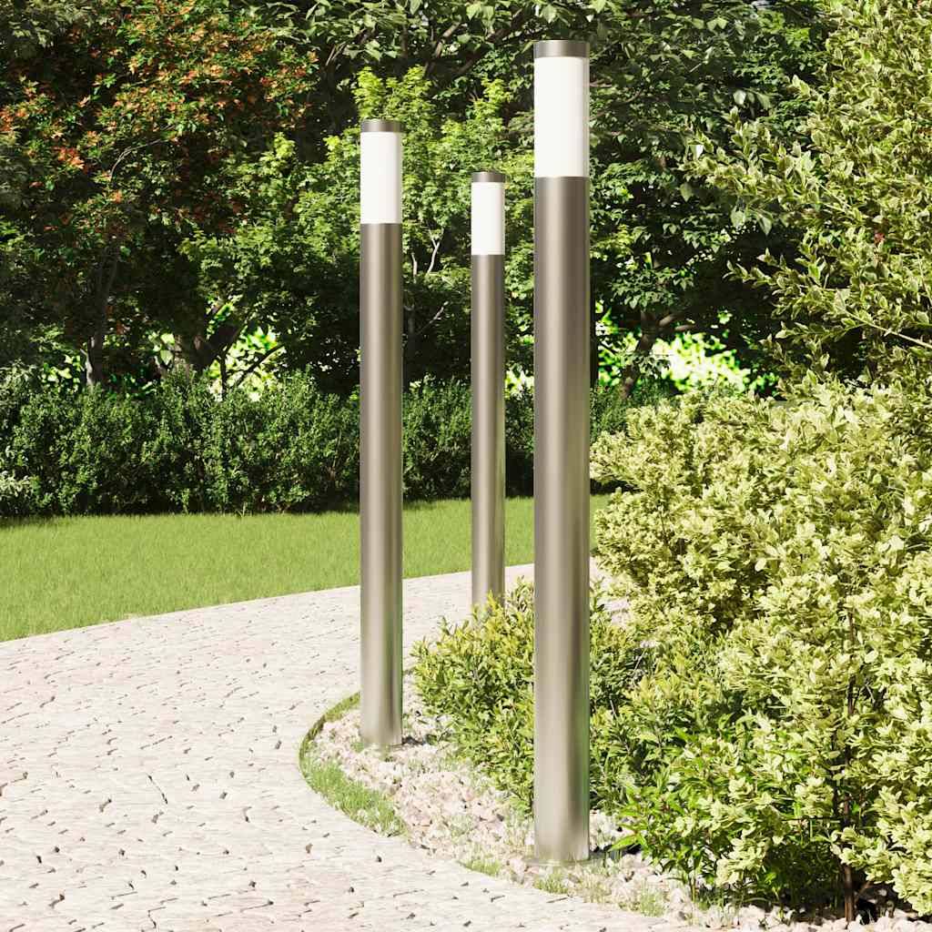 vidaXL Pollerleuchten 3er 110 cm Edelstahl IP44
