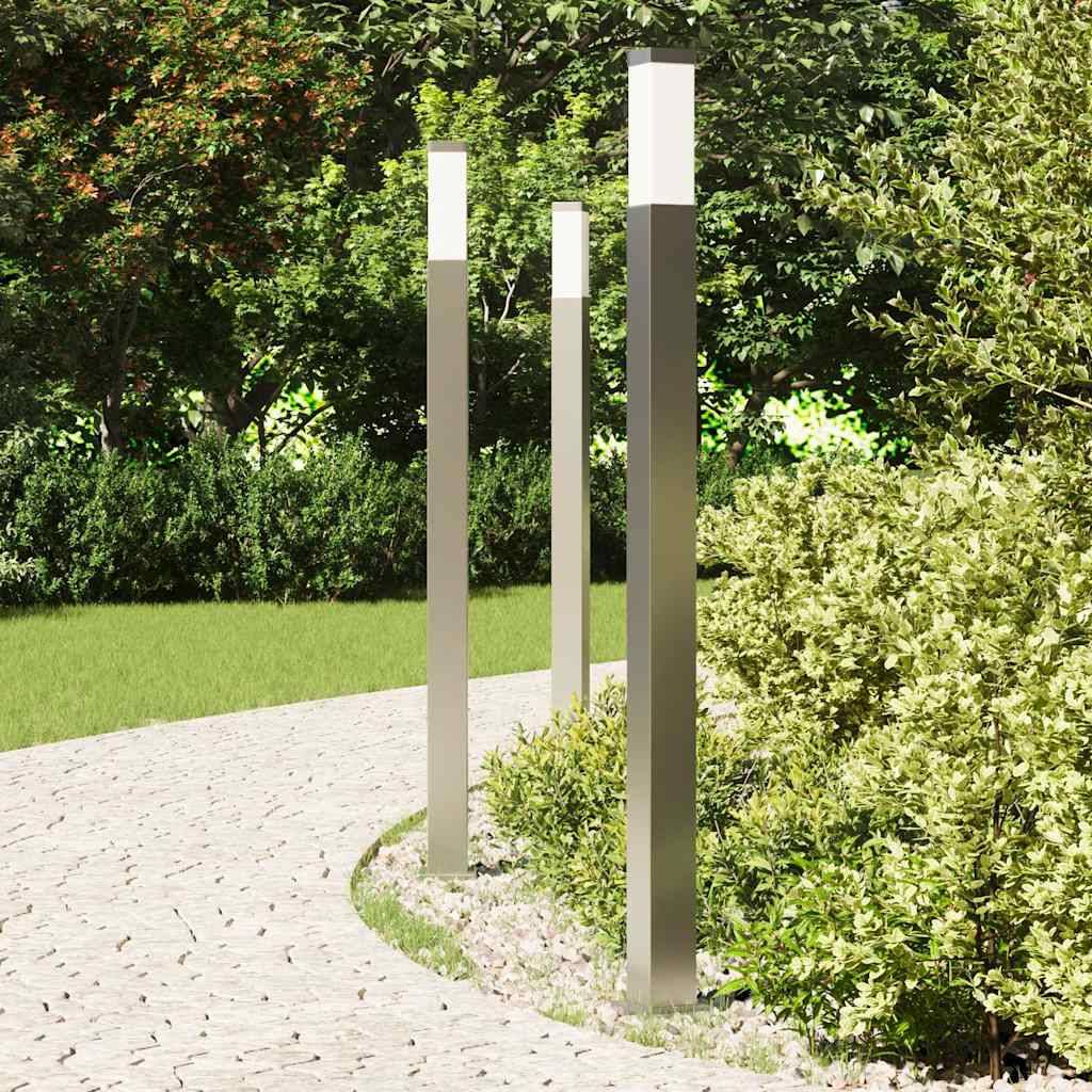 vidaXL Pollerleuchten 3 Stk. 110 cm Edelstahl IP44