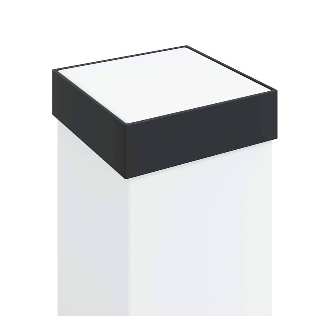 vidaXL Pollerleuchten mit Steckdose 3 Stk. 50 cm Schwarz IP44