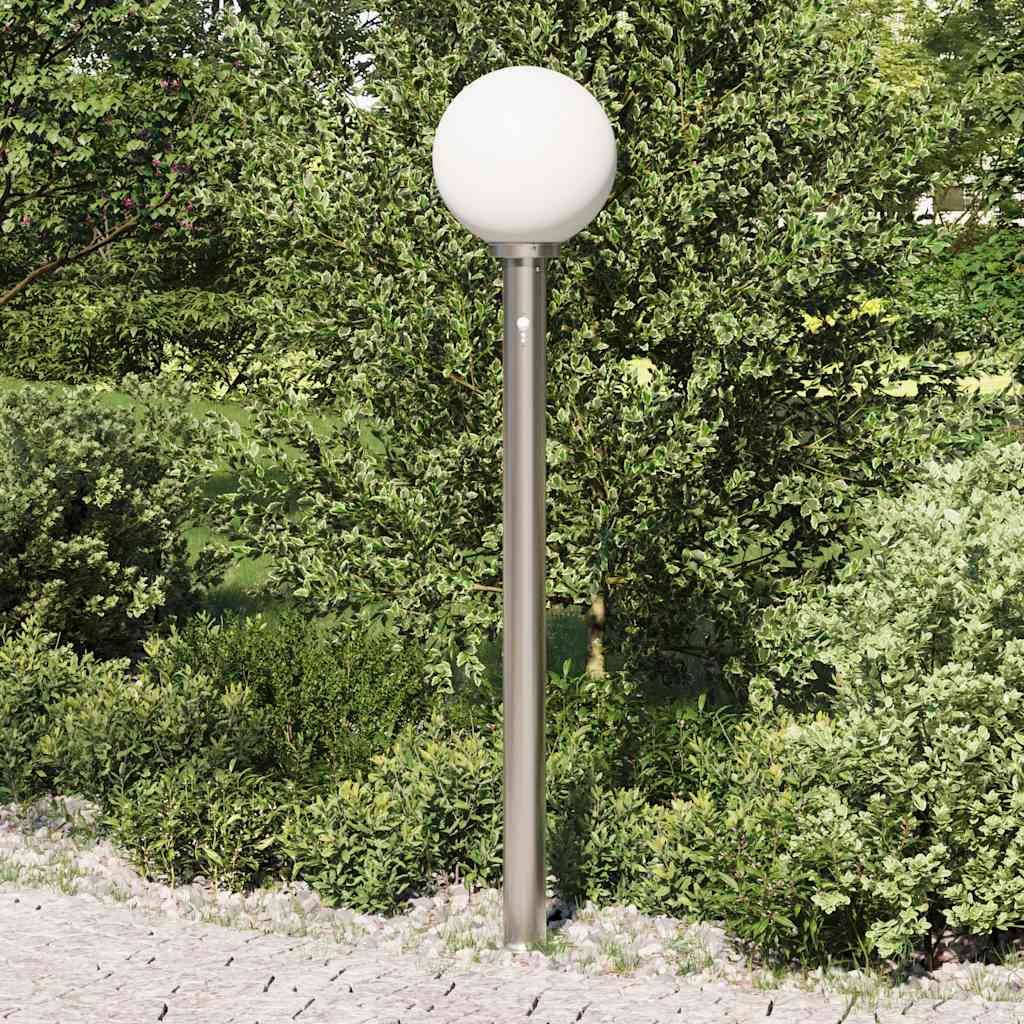 vidaXL Pollerleuchte mit Sensor 120 cm Edelstahl IP44