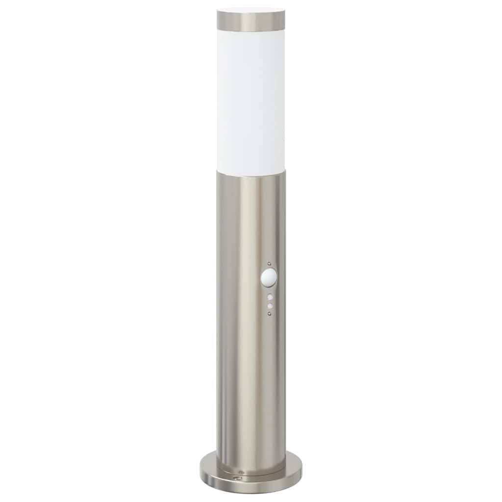 vidaXL Pollerleuchte mit Sensor 50 cm Edelstahl IP44