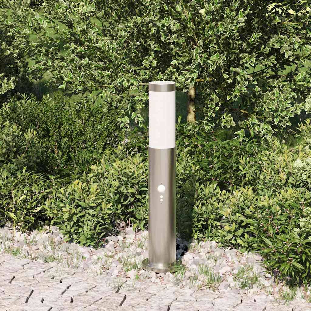 vidaXL Pollerleuchte mit Sensor 50 cm Edelstahl IP44