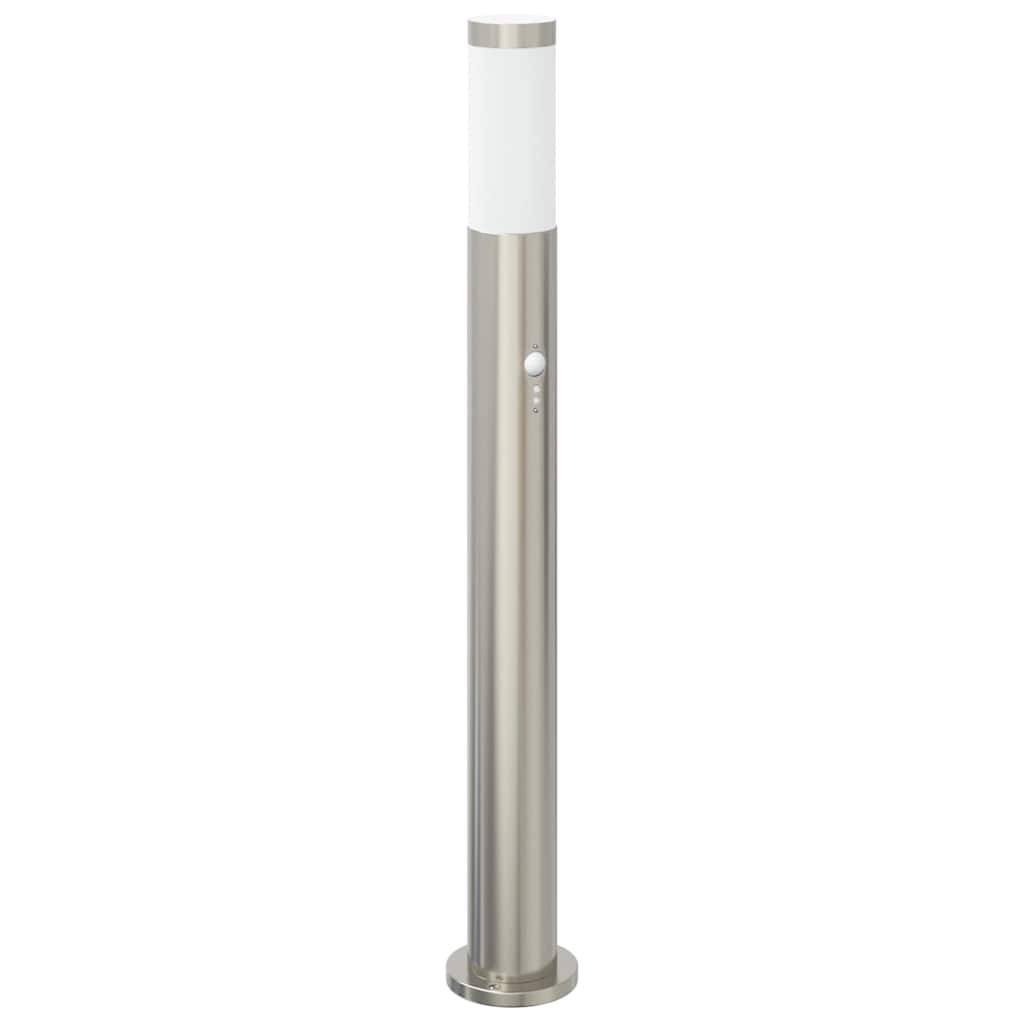 vidaXL Pollerleuchte mit Sensor 80 cm Edelstahl IP44