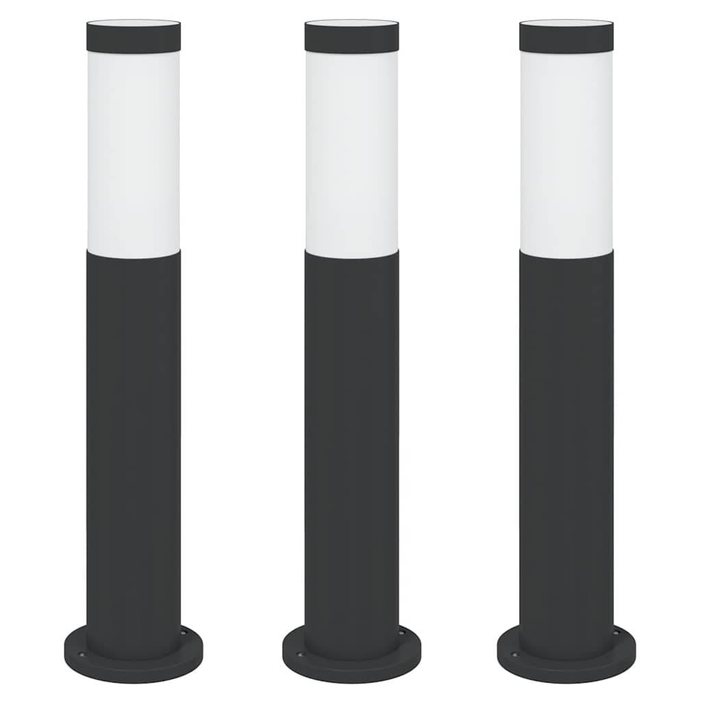 vidaXL Pollerleuchten 3er 50 cm Edelstahl IP44