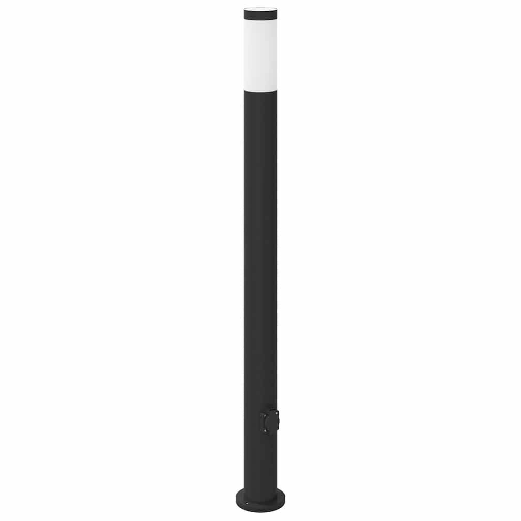 vidaXL Pollerleuchte mit Auslass 110 cm Edelstahl IP44