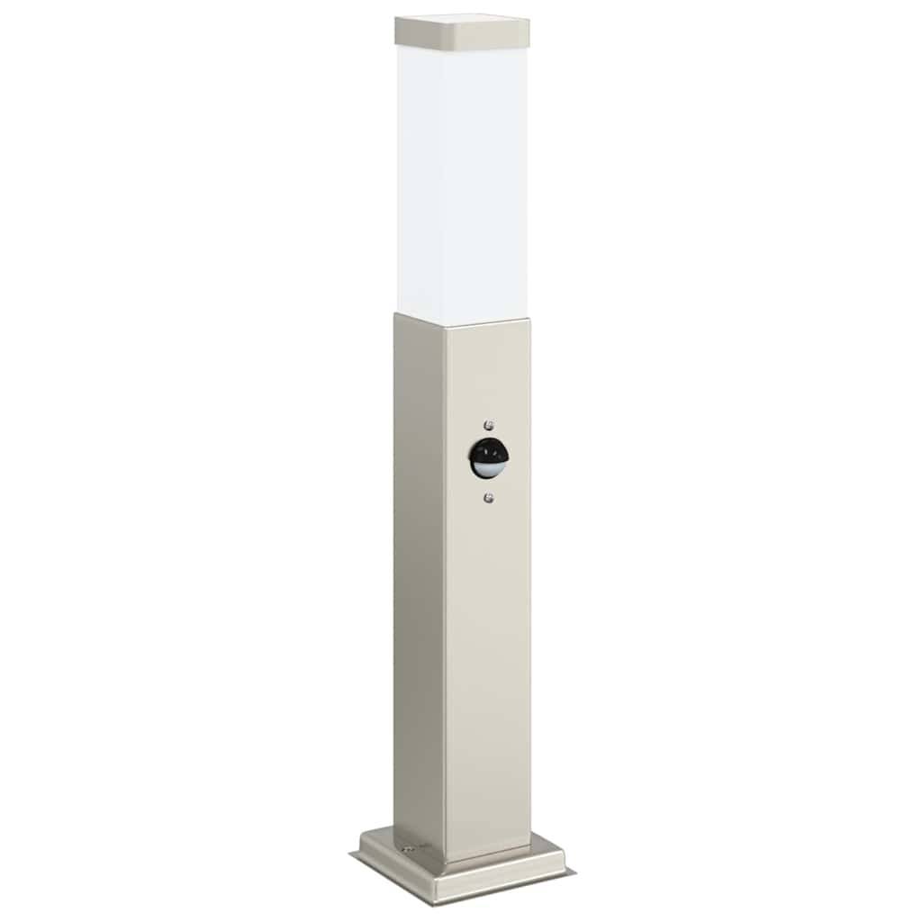 vidaXL Pollerleuchte mit Sensor 50 cm Edelstahl IP44