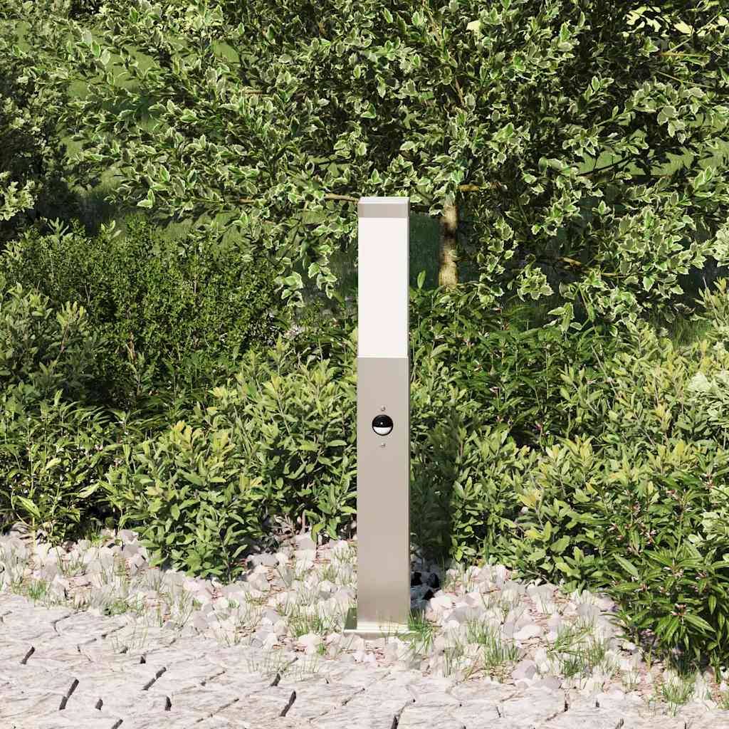 vidaXL Pollerleuchte mit Sensor 50 cm Edelstahl IP44