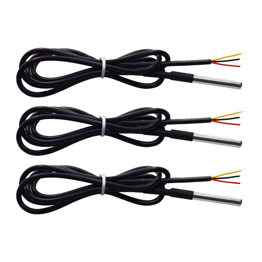 Offgridtec Digitale Temperatursensoren 3 Stk. DS18B20 mit 1m Kabel