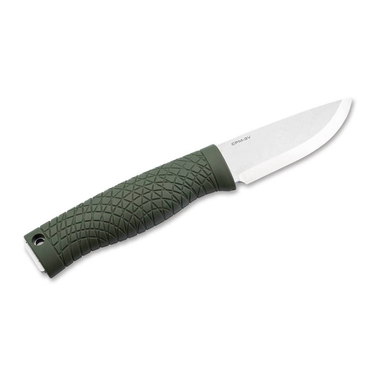Böker Bronco Mini CPM3V Bushcraftmesser - Green Scandi