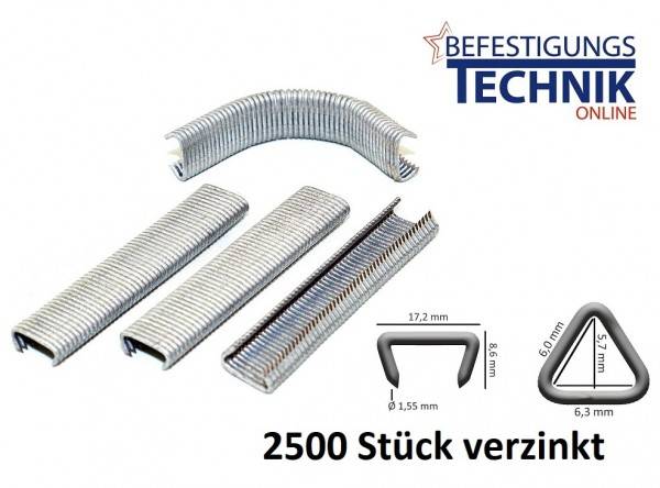 D-Ring Klammer RINGR 15G50 HR23 verzinkt für Bostitch RINGER 9/16 Regur Ringler KL-100 2,5M