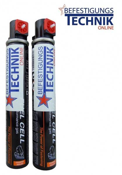 2x Gaskartusche Gas rot für Paslode IM350 BeA KMR Tjep Würth Makita Hitachi Senco 165mm 80ml