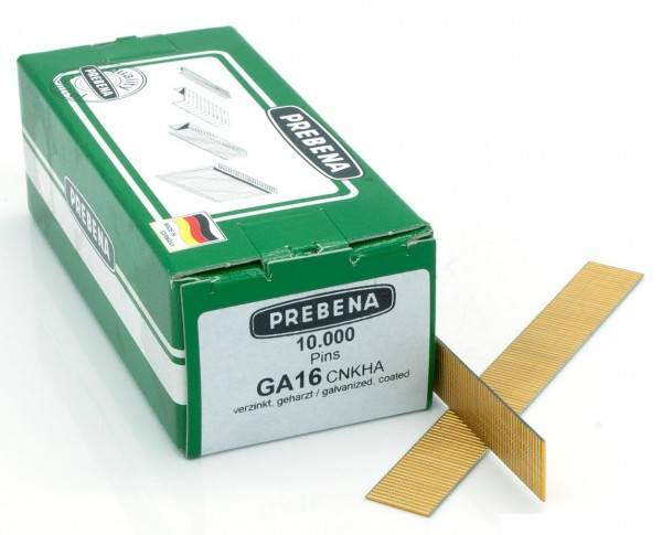 1,2x16mm Nägel Stifte ohne Kopf GA16CNKHA für Pin Nagler Prebena 2M-GA32SDS BeA Haubold Stanley 10M