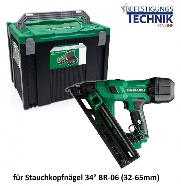 HiKOKI Akku DA Nagler NT1865DAAW9Z 18V Basic 32-65mm für 34° DA Nägel Prebena Senco BR-06 HSC VI