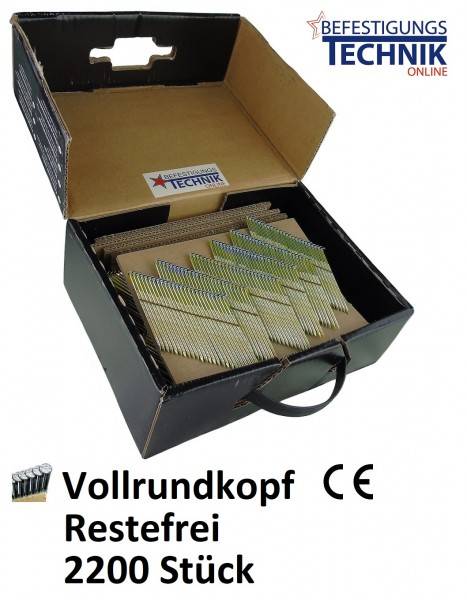 34° Streifennägel 2,8x63mm glatt blank für Akku Nagler DeWalt DCN692 695 930 950 D