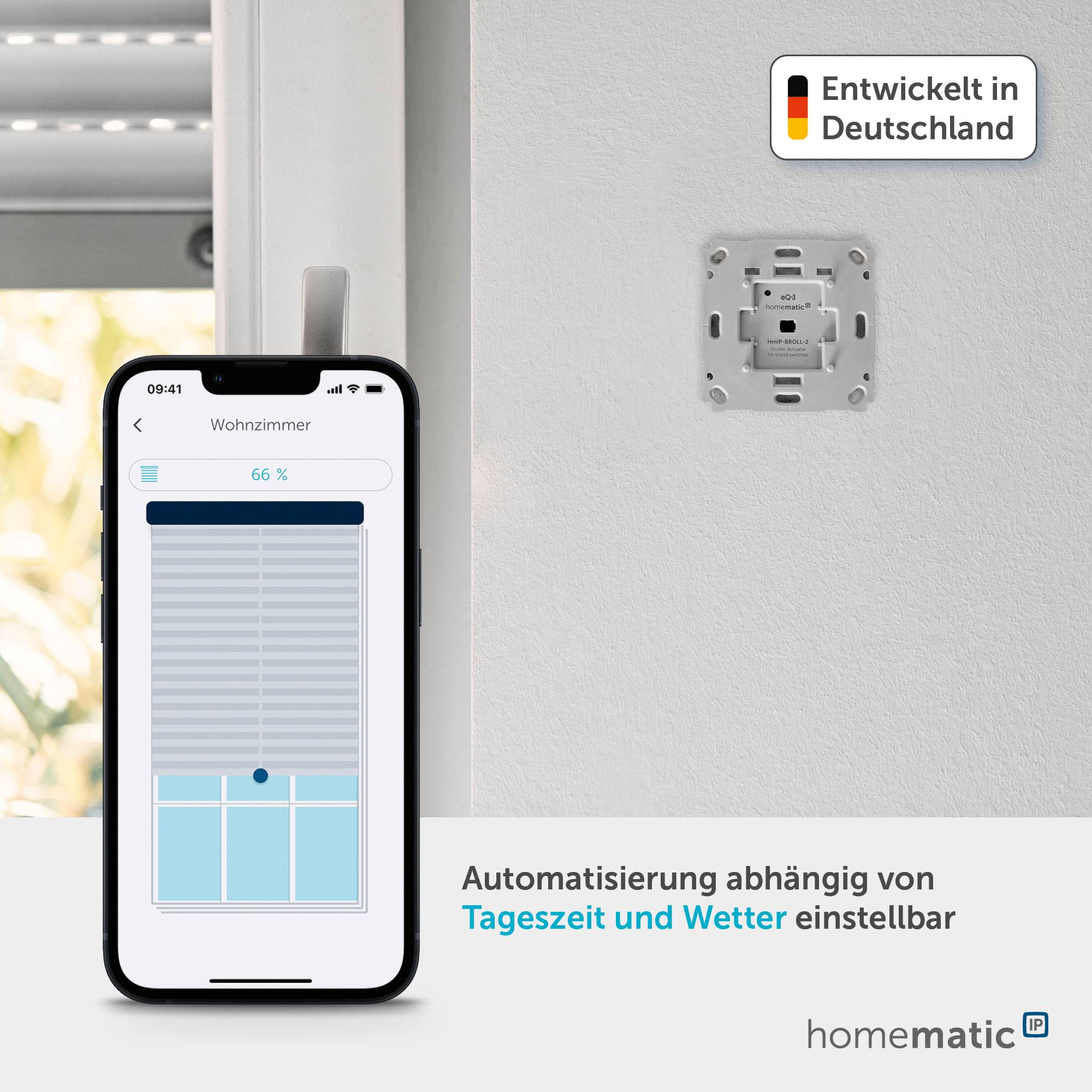 HOMEMATIC IP 162171A0 Starterset Rollladensteuerung für 2 Rollläden oder Markisen